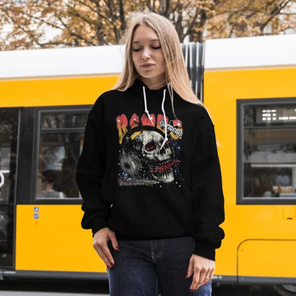 Black Streetwear Hoodie By Bench – God Will Defeat - Image 3