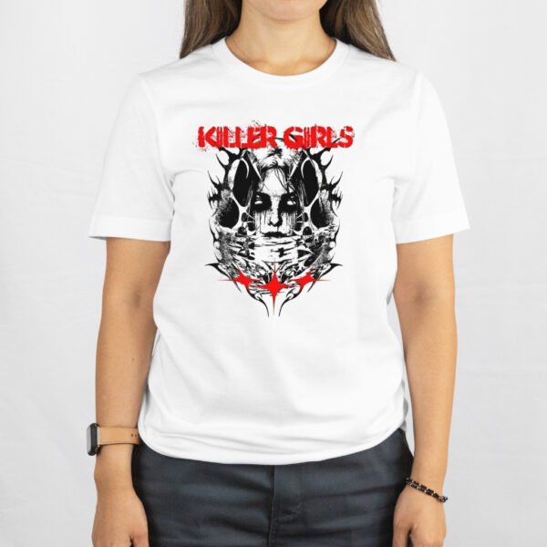 White Streetwear T-shirt By Bench – Killer Girls - Image 3